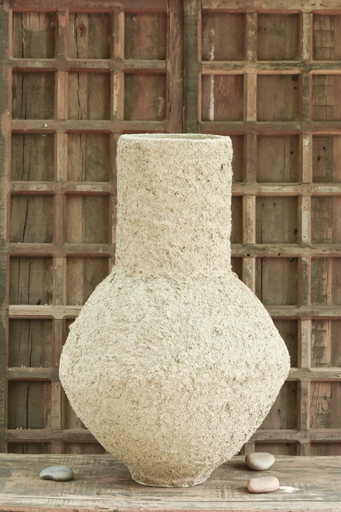 Globular Paper Mache Vase