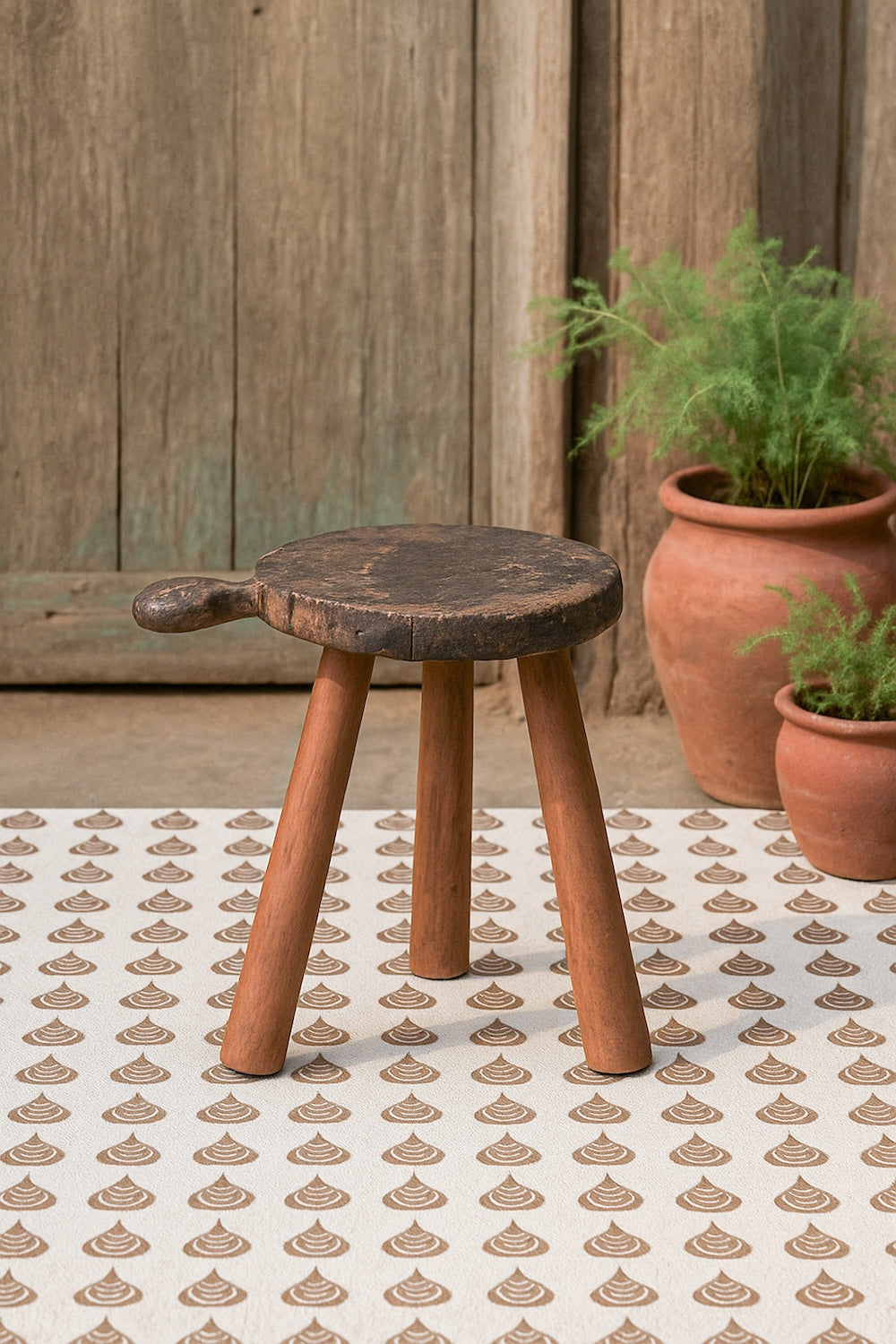 3 Legged Wooden Chaklota Stool
