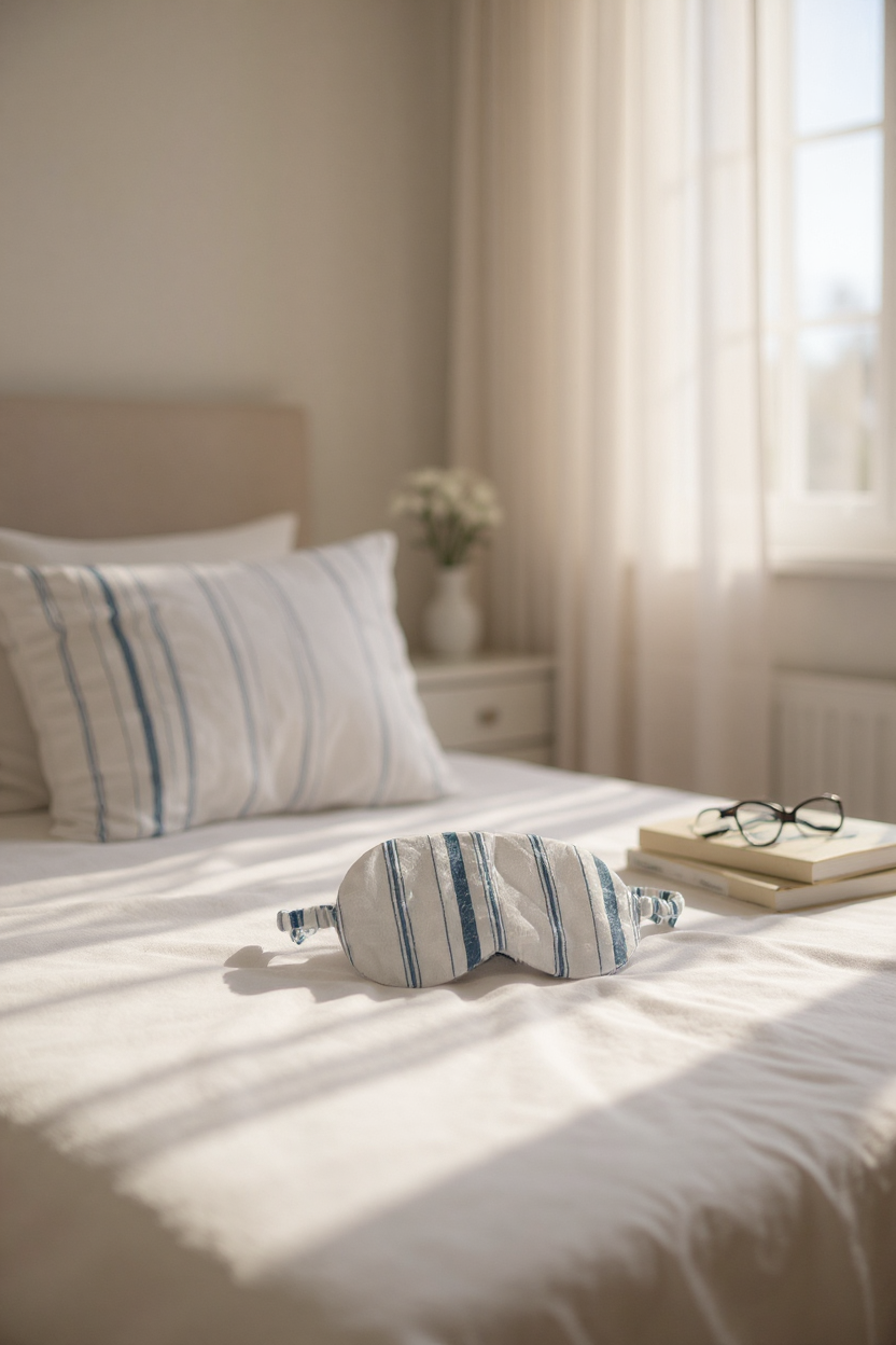 Eye Mask - Aegean Stripe