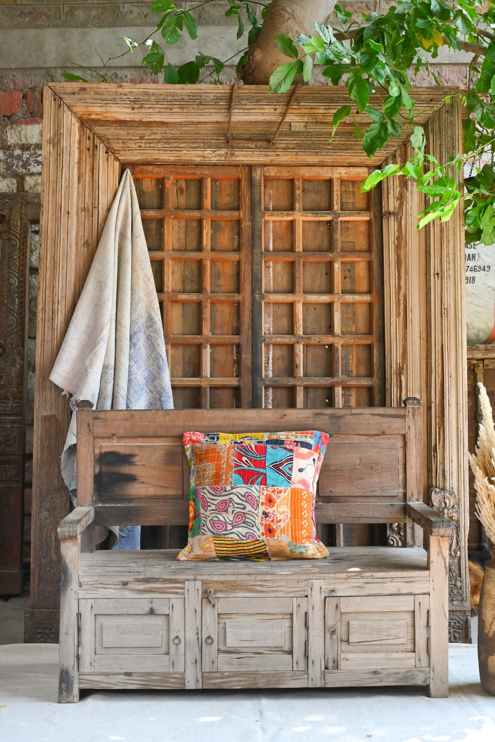 Kantha Patchwok Cushion Cover x2