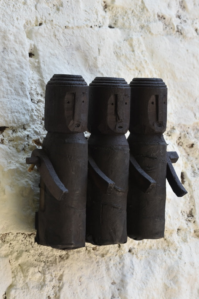 Tribal-Inspired Wooden Dolls