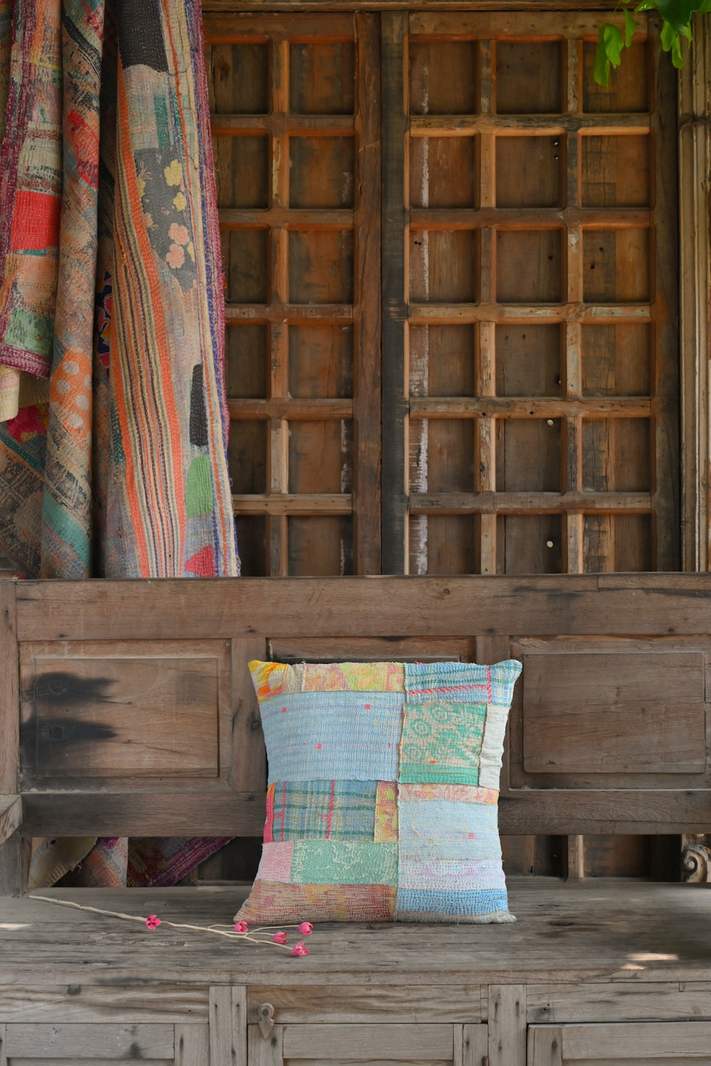 Stitched Stories Cushion Cover